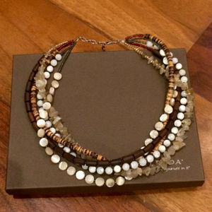 Silpada 5-Strand Multi-Stone Necklace